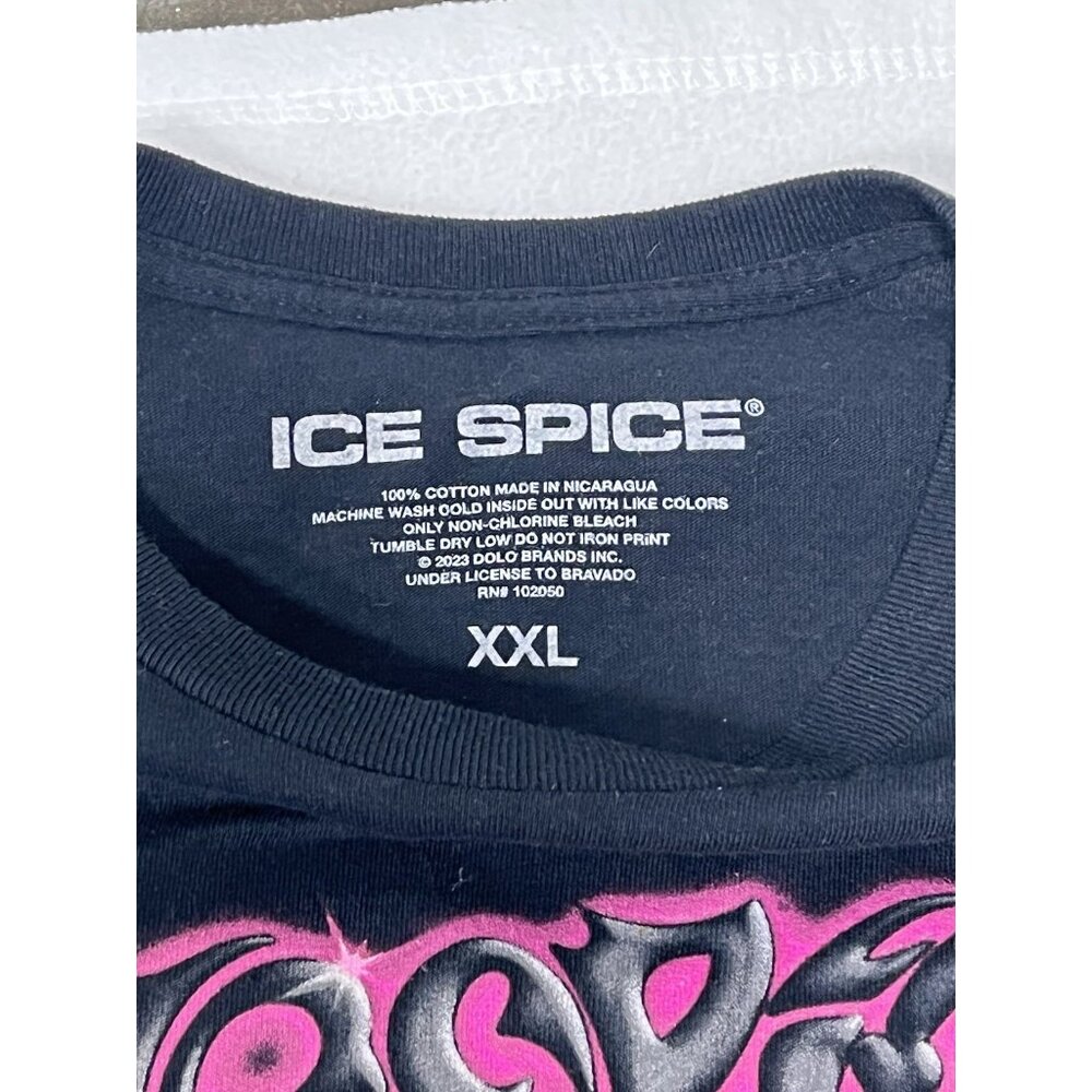 Ice Spice Like Grah Tour 2023 Airbrush Graphic Tee XXL Black Bravado - Picture 5 of 8